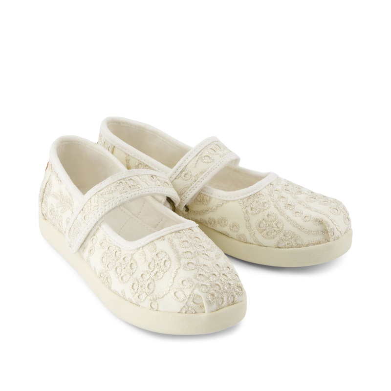 Youth Nora Mary Jane Egret Botanical Eyelet 30