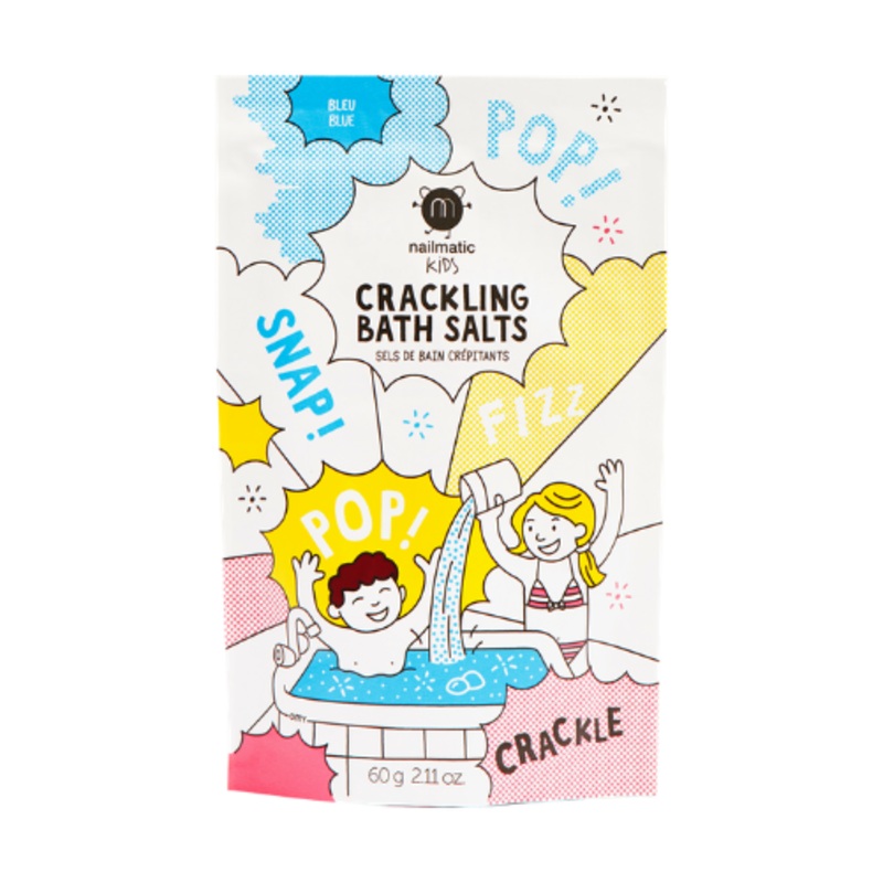 Crackling bath salt blue