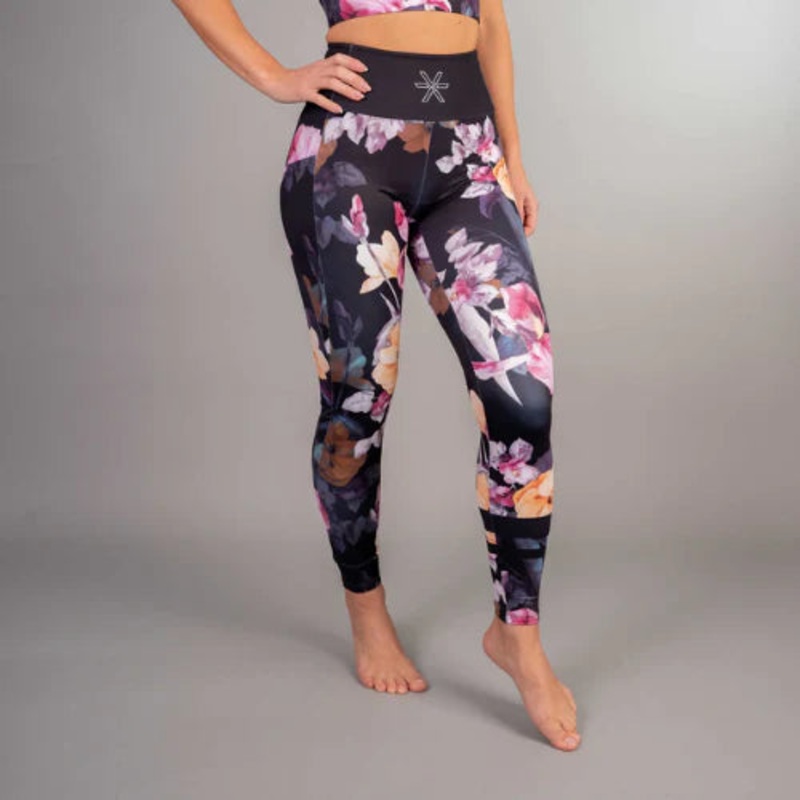 Floral Night Pocket Tights XS
