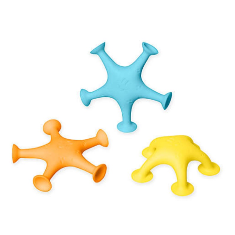 Suction Bath Toys 3-pack Starfish