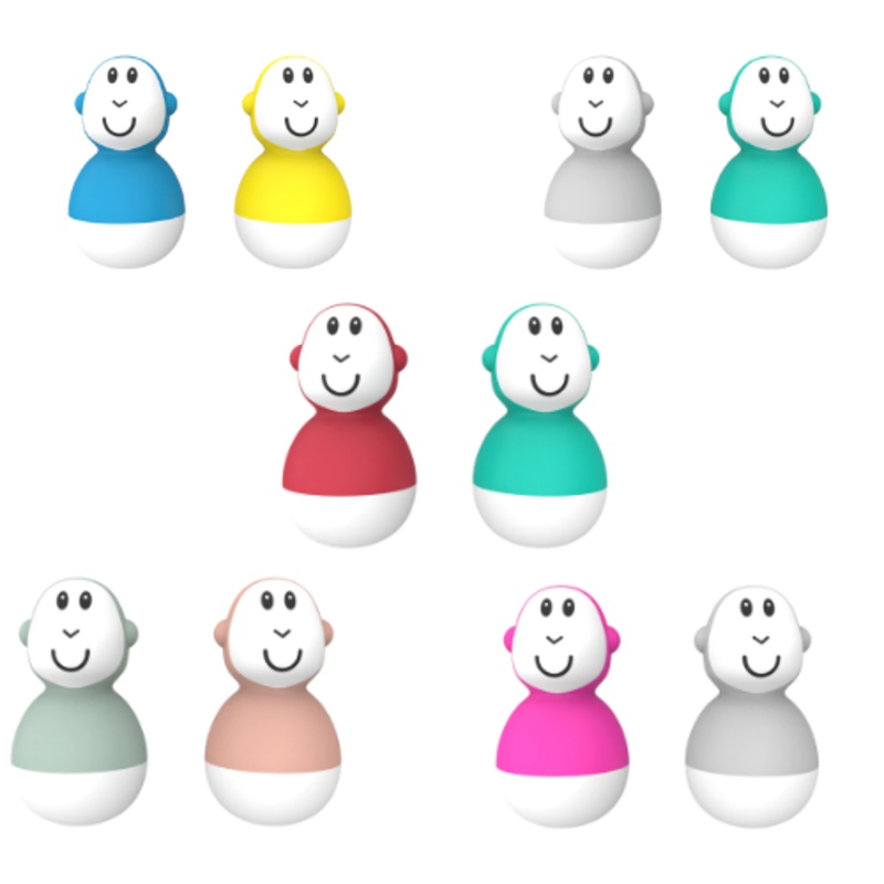 BATHTIME WOBBLERS Blue & Yellow