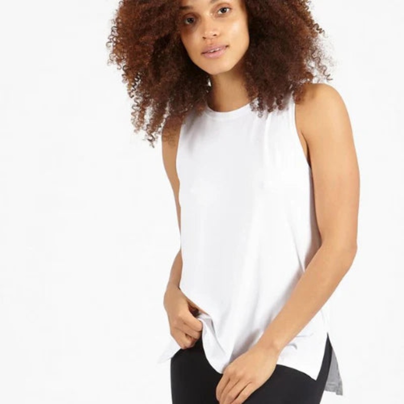 Bamboo Casual Tee M White