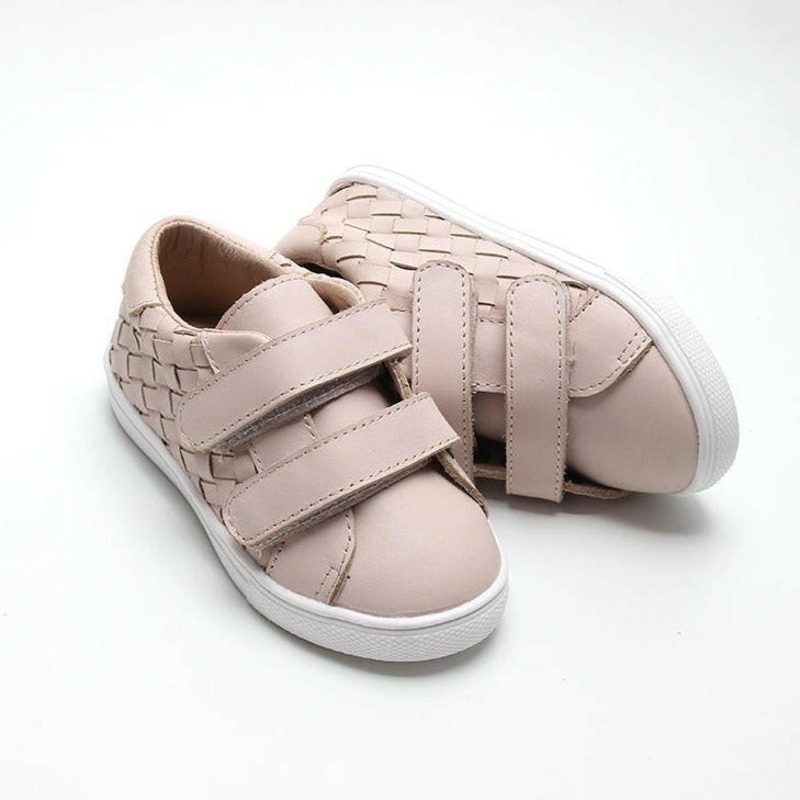 Leather Woven Sneaker | Color ‘Dusty Pink’ 2 (Soft Sole)