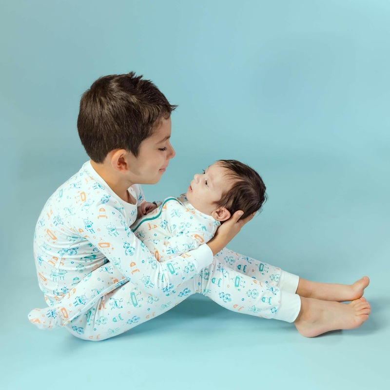 Organic Footie – Robots Newborn