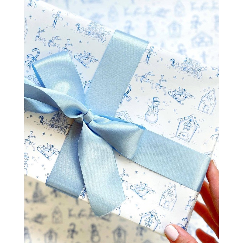 Pearly Gates Designs – Winter Wonderland Toile Wrapping Paper