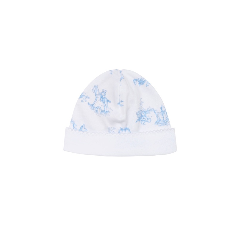 Blue Toile Hat Blue One Size