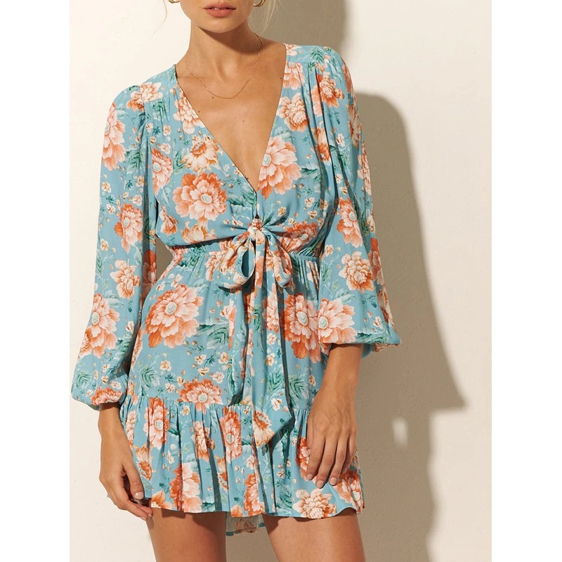 Josette Tie Front Mini Dress Small/8