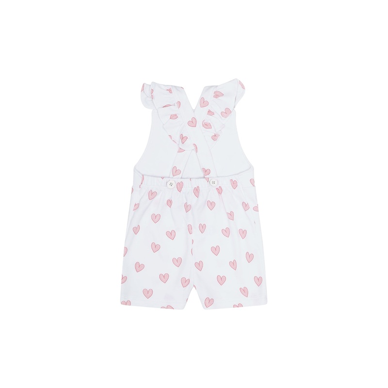 Pink Heart Print Romper Pink 12 – 18M