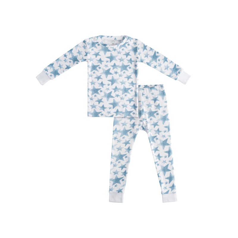 Toddler/Kids Bamboo Pajamas – Blue Star 2T