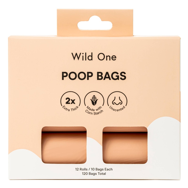 Wild One – Eco-Friendly Poop Bags – 12 Rolls (120 bags)