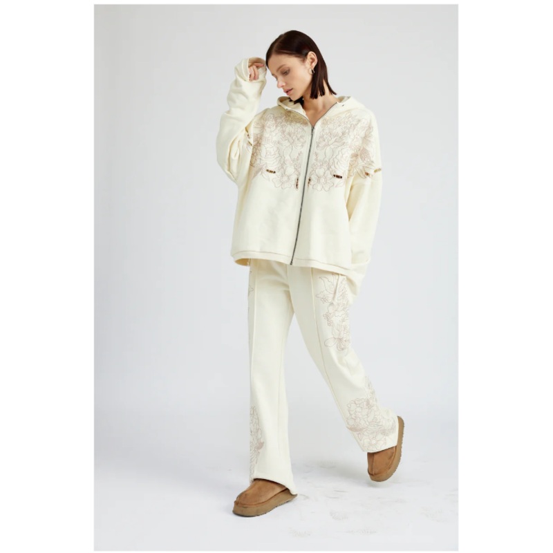 Romilla Embroidered Sweat Pants Small