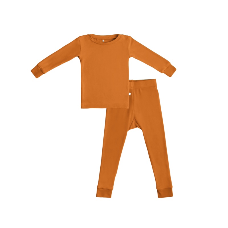 Toddler/Kids Bamboo Pajamas – Rust 2T