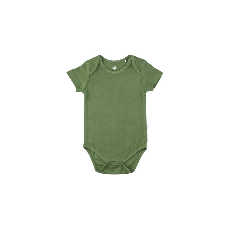 Baby Short-Sleeve Bamboo Bodysuit Rust 0 – 3 Months