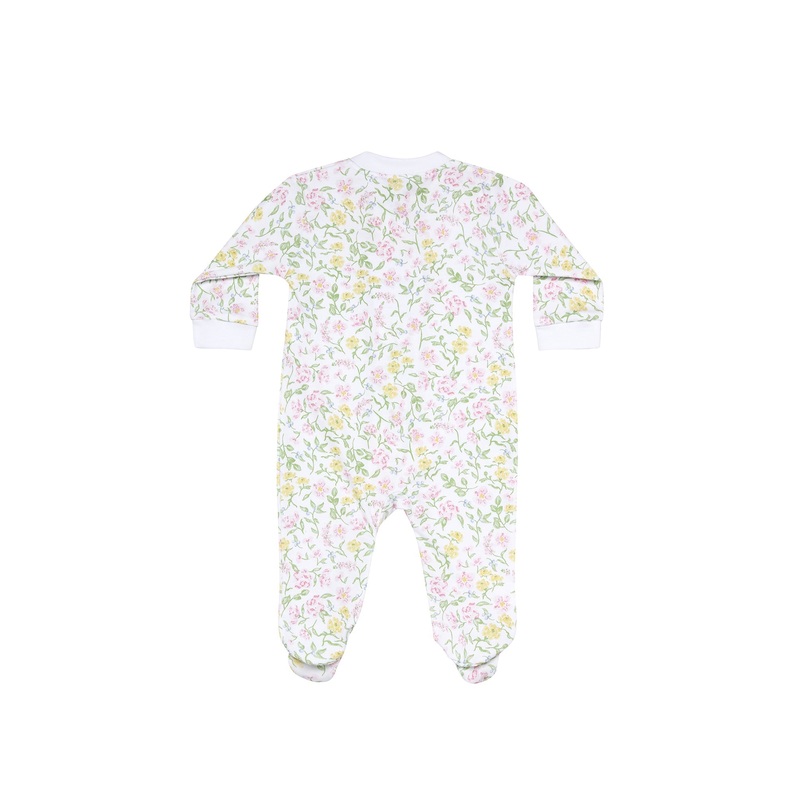 Berry Wildflowers Zipper Footie Multicolor New Born