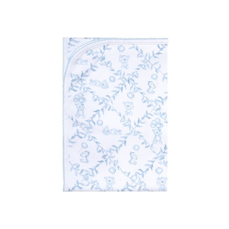 Blue Bears Trellace Blanket Blue One Size