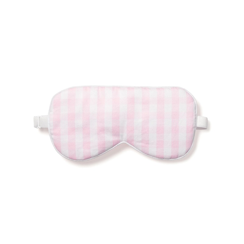 Adult’s Twill Sleep Mask in Pink Gingham