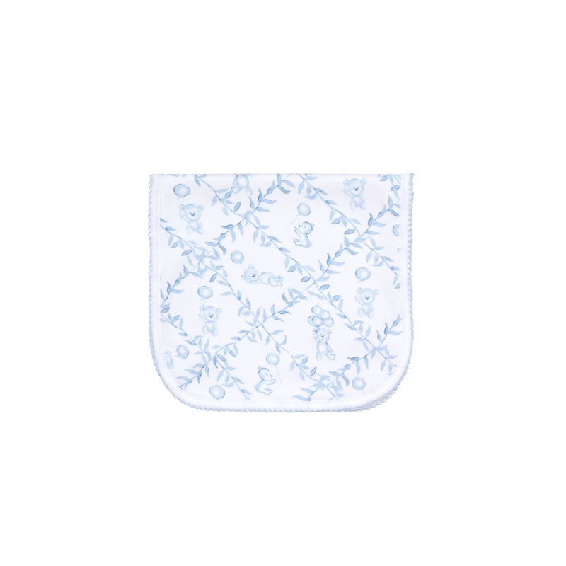 Blue Bears Trellace Burp Cloth Blue One Size