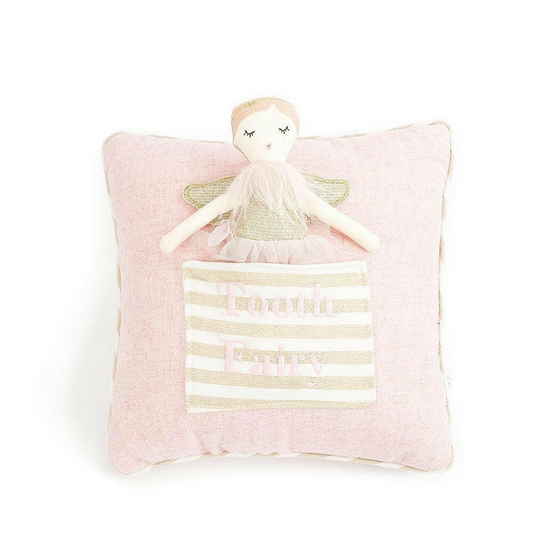 Tooth Fairy Doll And Pillow Set Pink