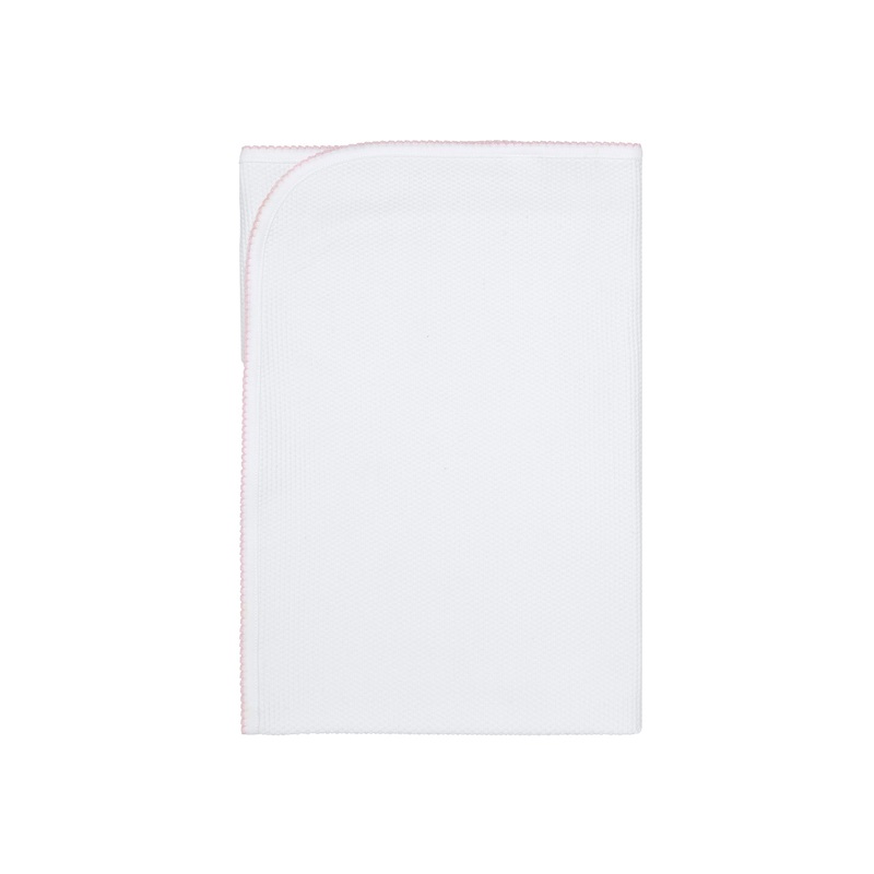 White Bubble Baby Blanket Blue PT One Size