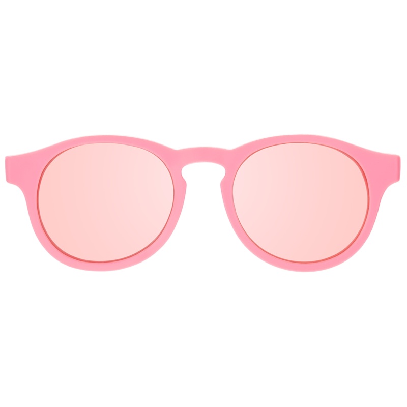 Babiators – Pink Polarized Keyhole Kids Sunglasses with Mirrored Lens: 3-5