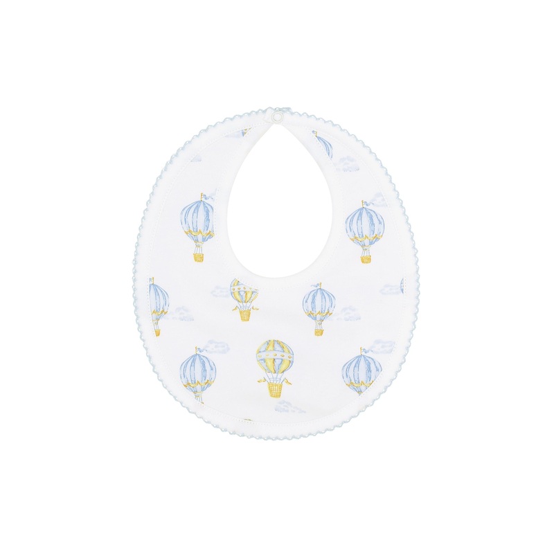 Blue Balloons Print Bib Blue One Size