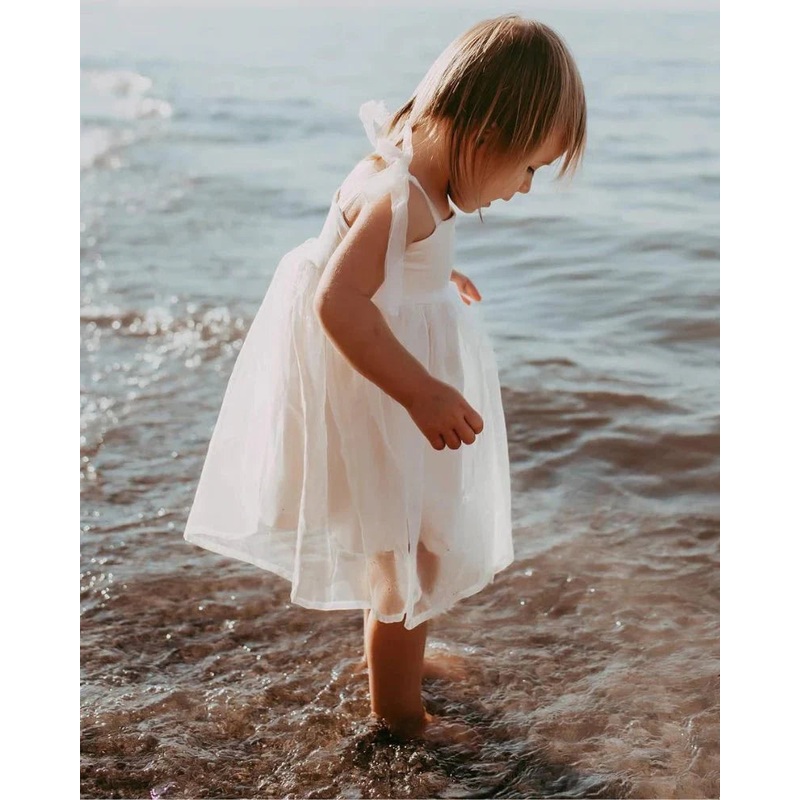 Corrin Tulle Dress – Ivory 0-3months