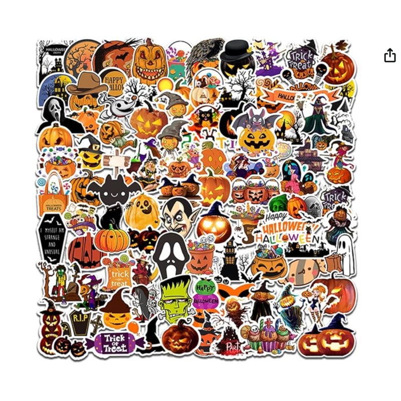 100 halloween stickers