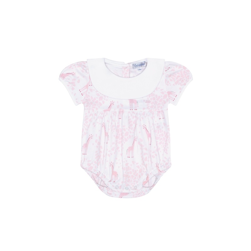 Pink Giraffe Print Bubble Pink 0 – 3M