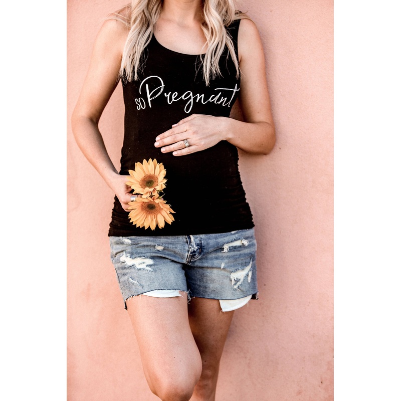 to: little arrows – So Pregnant Maternity Tank, Maternity Shirt, Pregnancy: XS