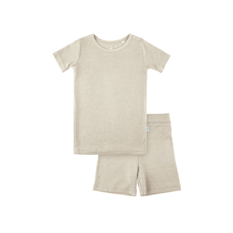 Toddler Short-Sleeve Bamboo Pajamas Rust 2T