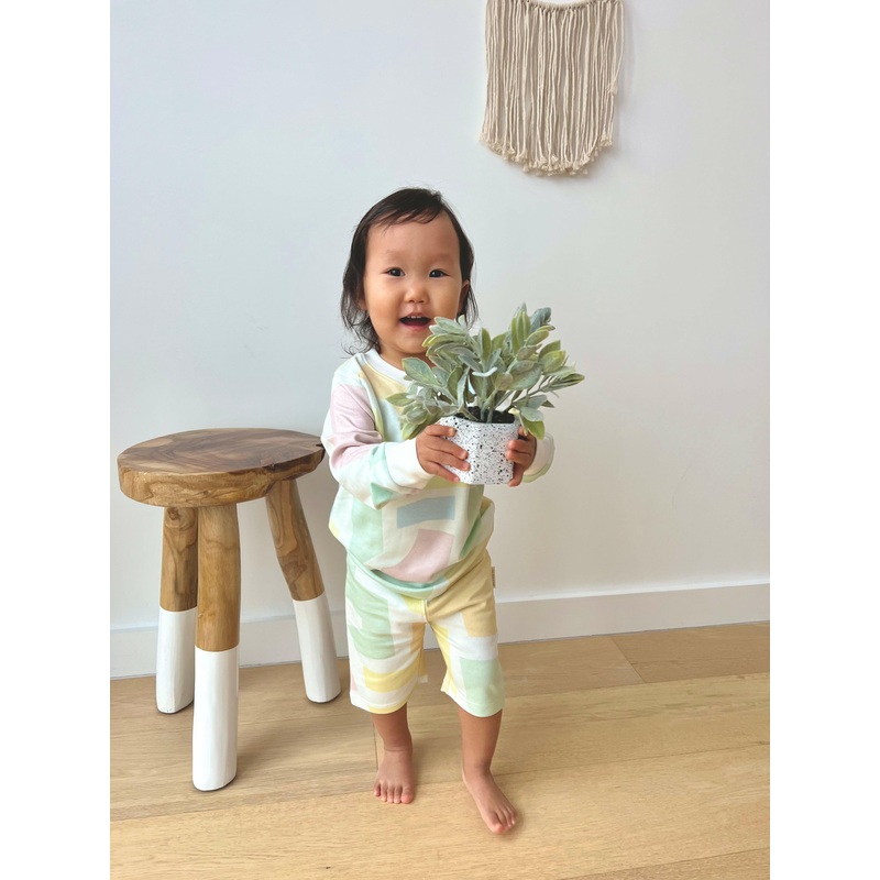 Pastel Organic Cotton Shorts 3-6m