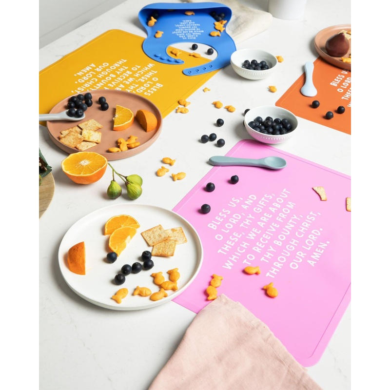 Meal Blessing Silicone Placemat Mustard Yellow