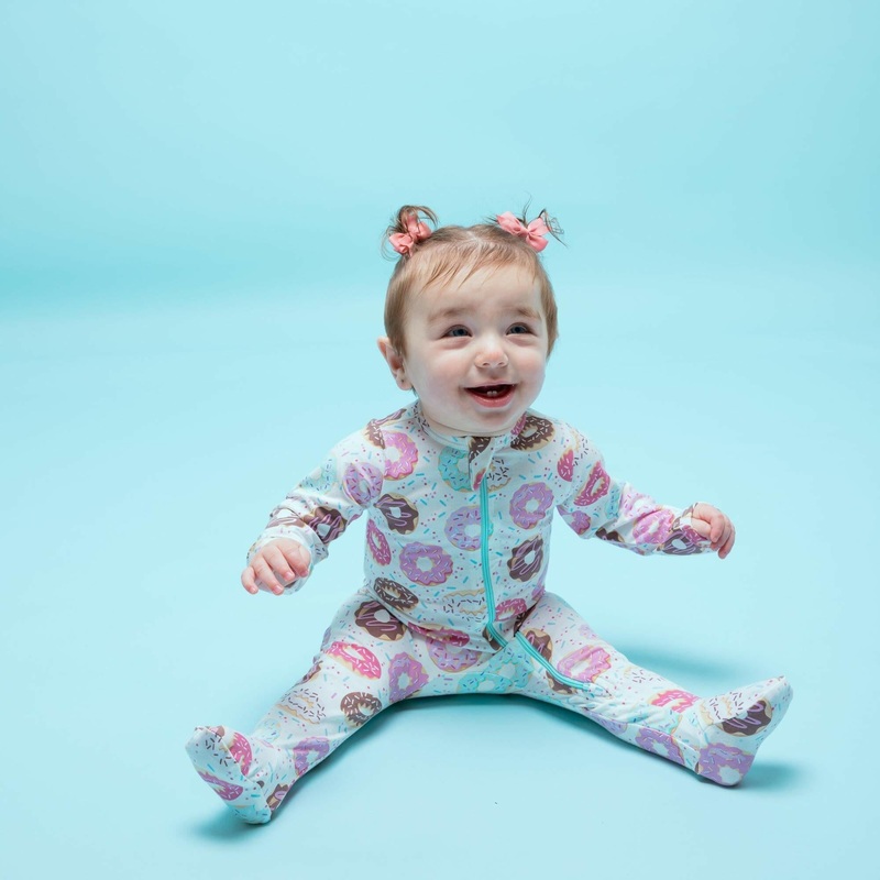 Organic Footie – Donuts Newborn