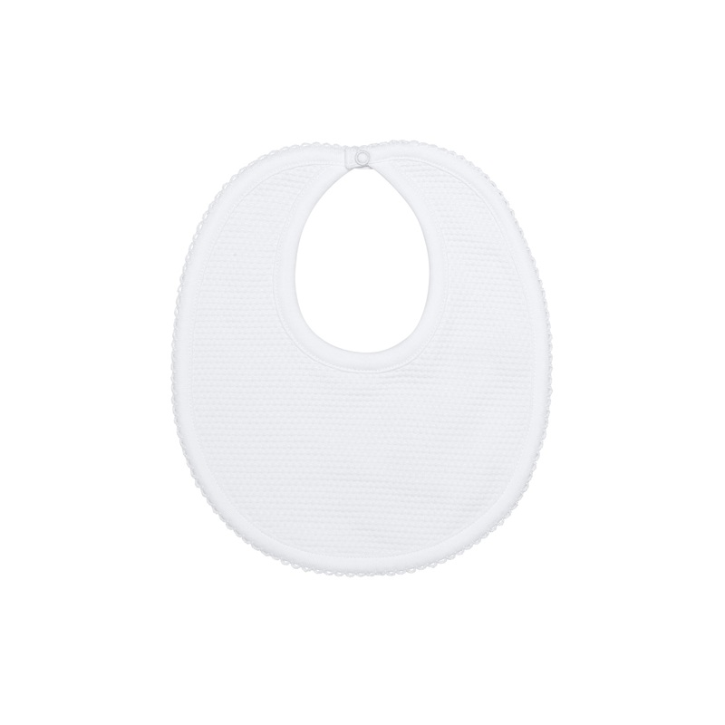 White Bubble Baby Bib Blue PT One Size