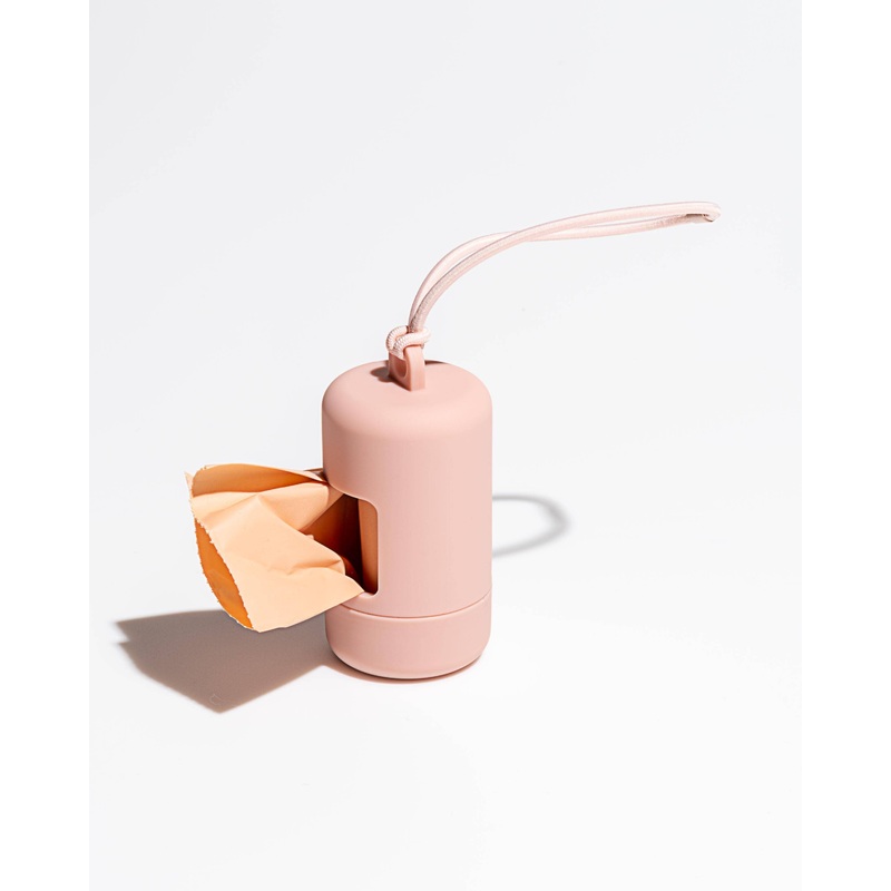 Wild One – Poop Bag Carrier Dispenser for Pets & Dogs: Blush