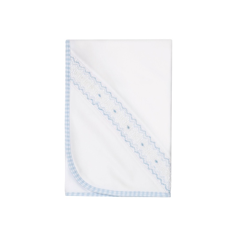 Blue Gingham Blanket Blue One Size