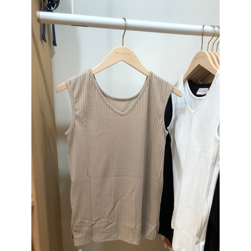 Sweet Mommy: Ribbed Tank Top Black XS