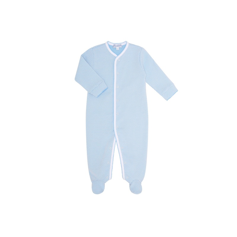 Blue Bubble Baby Footie Blue 0 – 3M