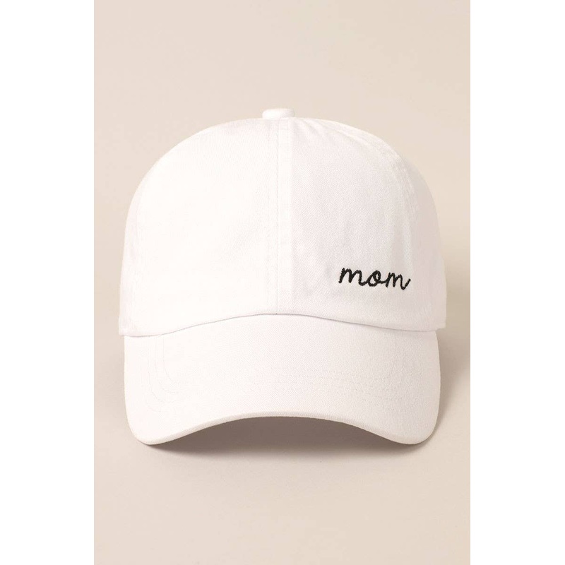 Embroidery Washed Cotton Baseball Mom Hat Cap