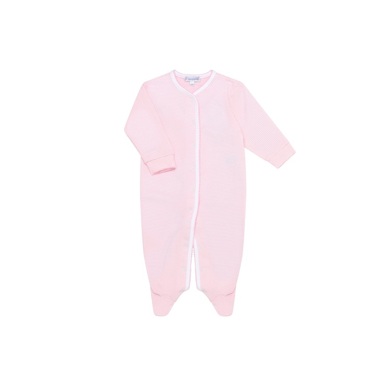 Pink Bubble Baby Footie Pink 0 – 3M