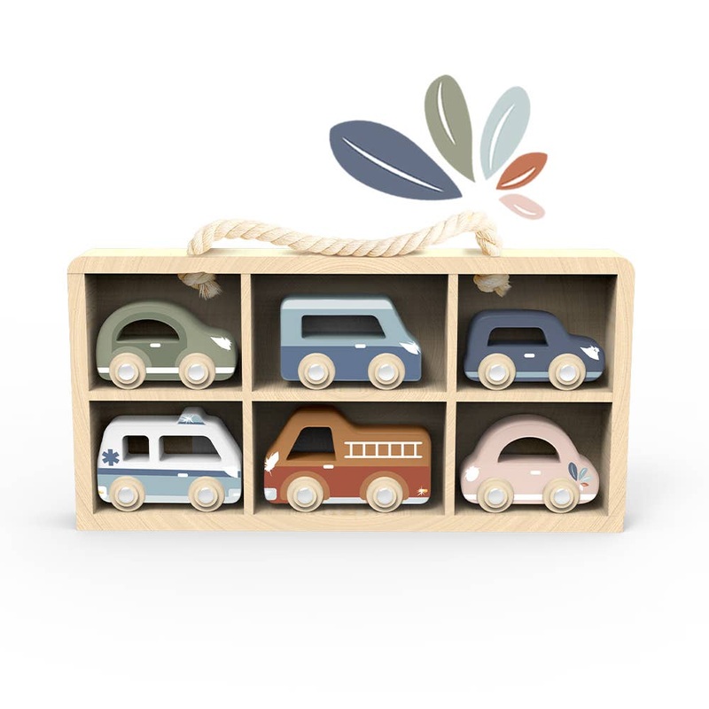 Speedy Monkey – Car Display Case with 6 Vehicles