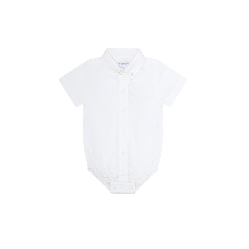 White Pima Cotton Onesie Shirt White 3 – 6M