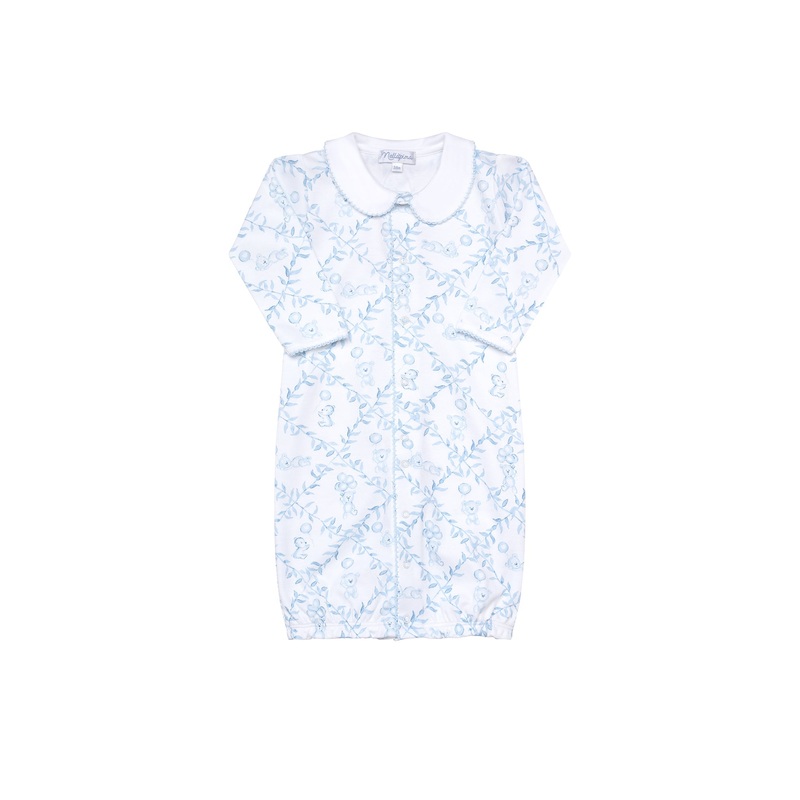 Blue Bears Trellace Baby Converter Gown Blue New Born