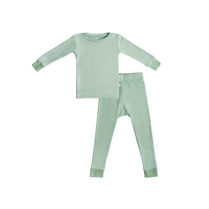 Toddler/Kids Bamboo Pajamas – Sage Green 2T