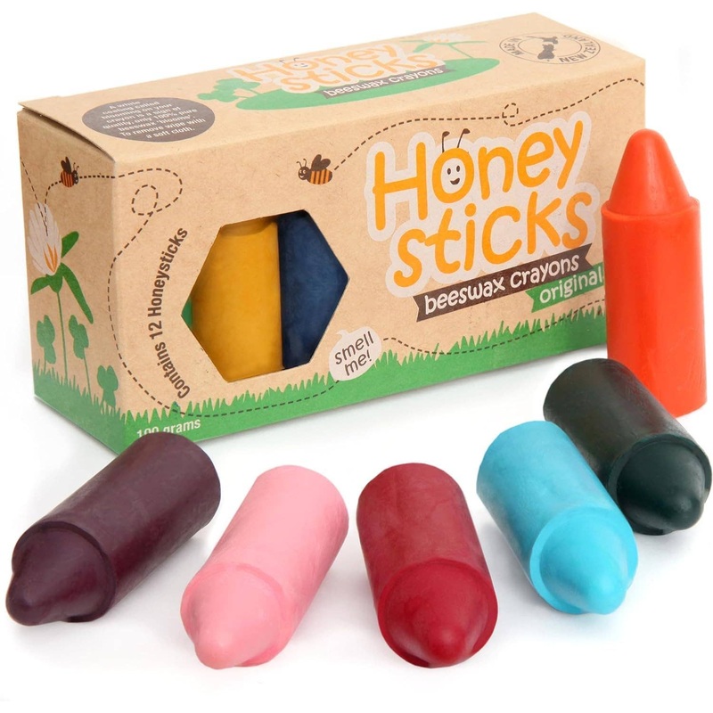 Honeysticks – Honeysticks 100% Pure Beeswax Crayons (12 Pack) – Non-Toxic