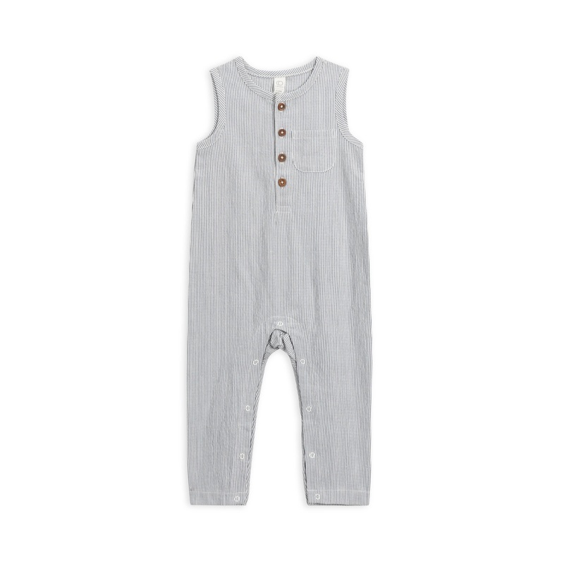 Colored Organics – Organic Baby Murray Seersucker Romper 3-6M