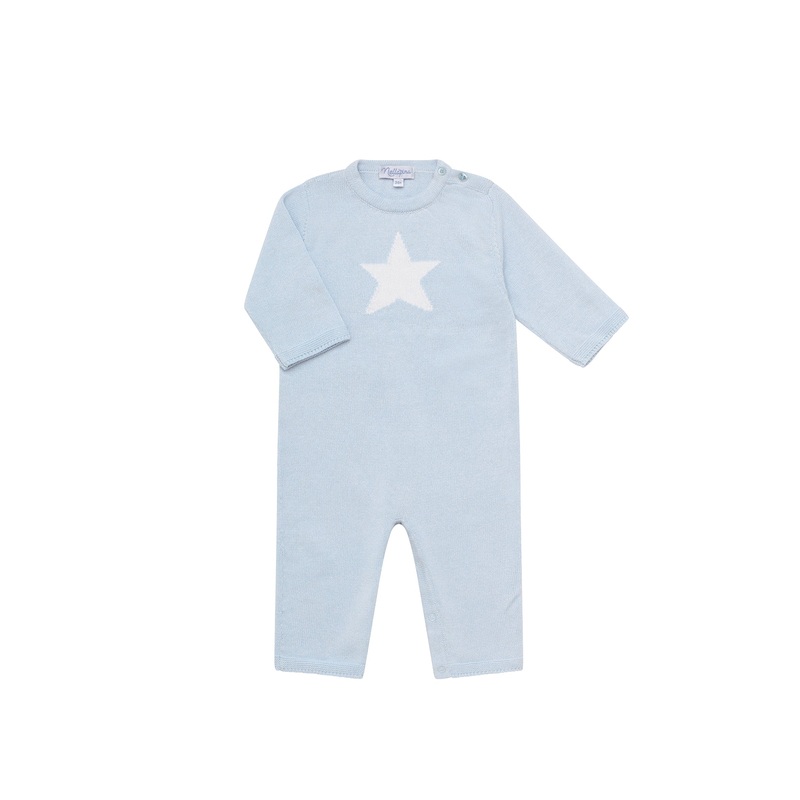 Star KnitBodysuit Blue 0 – 3M