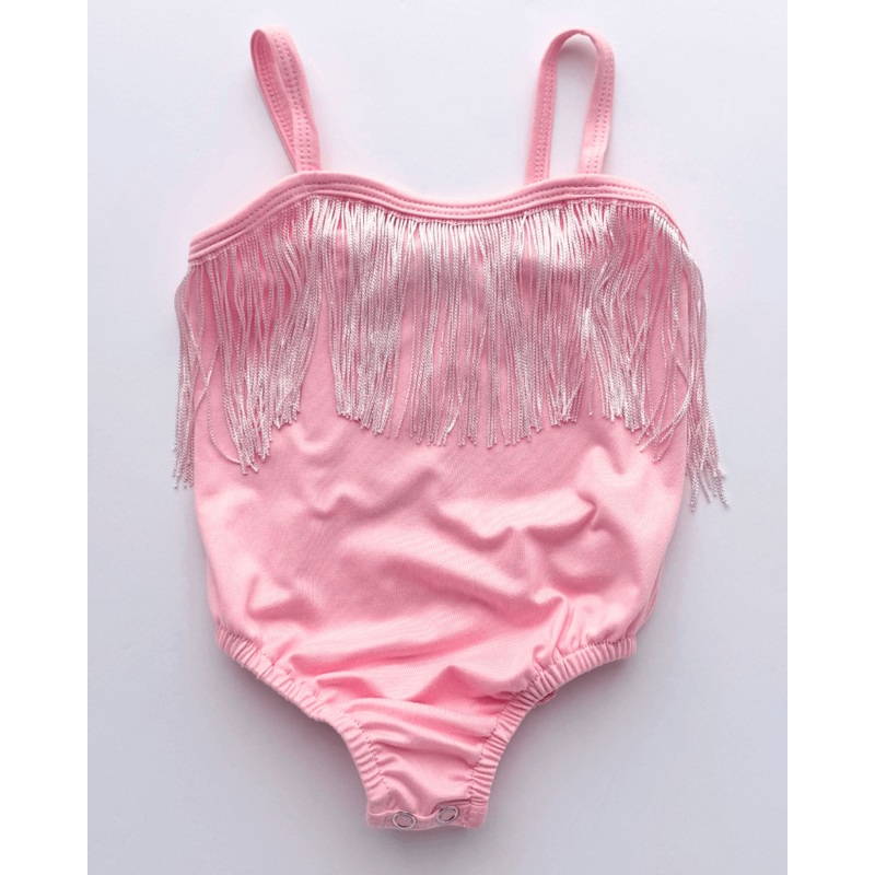 Maxine Fringe Tank Leotard – Pink 0-3months