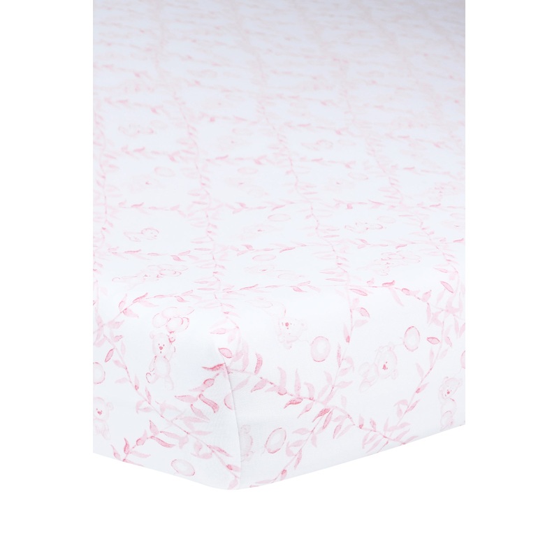 Pink Bears Trellace Crib Sheets Pink One Size