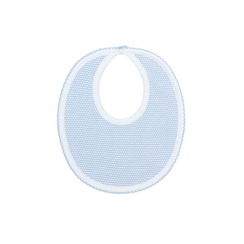 Blue Bubble Baby Bib Blue One Size